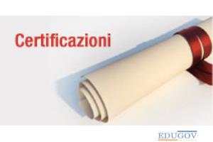 CERTIFICAZIONI